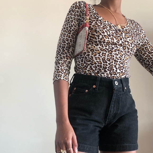 Vintage cheetah print mesh shirt ❤️ - Picture 3 of 4